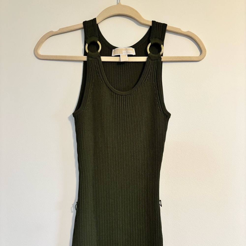 Michael Kors Olive Green Maxi Dress